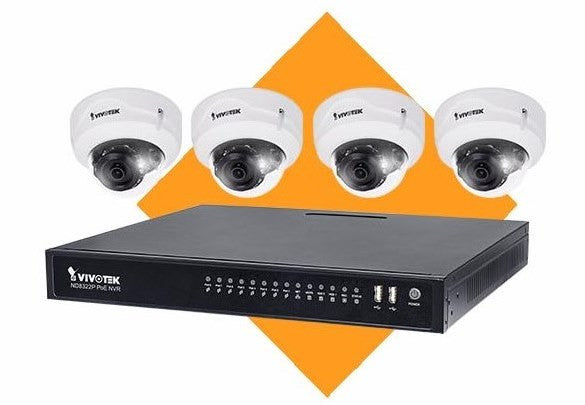Outdoor 4 Dome Camera System